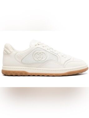 Gucci MAC80 Off-White Leather Low-Top Sneaker with Gum Sole